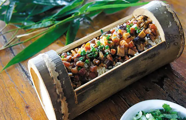Guilin Food - Bamboo Tube Rice