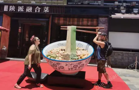 xian-noodles-statue - China Xian Tour: Private & Tailor-Made China Tours China tours with real life experience in Xian